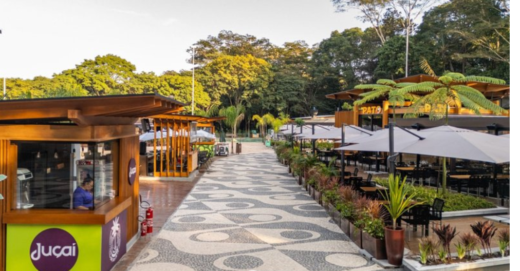 Calçadão e quiosques da Orla TotalPass